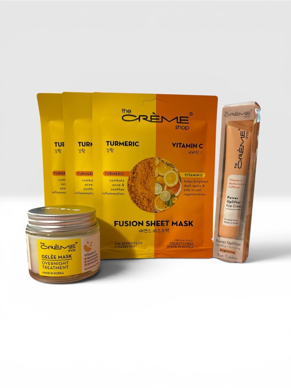 The Crème Shop Vitamin C Skincare Bundle Masks Eye Cream K-Beauty